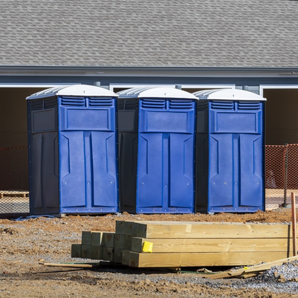 are there any restrictions on what items can be disposed of in the portable toilets in Kamrar IA